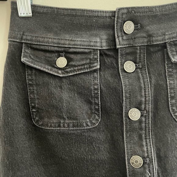 Madewell Denim Button-Front Midi Skirt - Picture 5 of 8